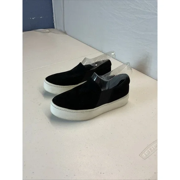 Vince Platform‎ Loafers Sneakers Shoes Womens Size 7US 37EU Black RET$250 - Picture 2 of 11